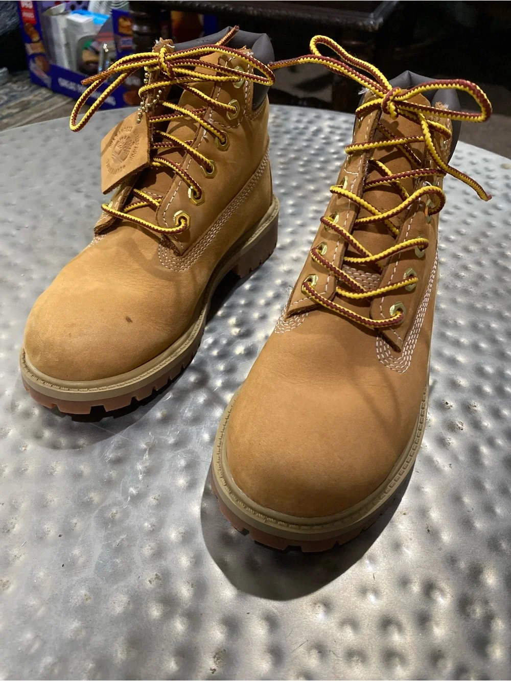 Timberland Kids Wheat/Tan Lace-Up Waterproof Boots